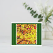 Herbstleaves Postkarte (Stehend Vorderseite)
