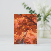 Herbstleaves Postkarte (Stehend Vorderseite)