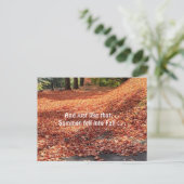 Herbstleaves Postkarte (Stehend Vorderseite)