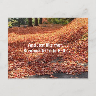 Herbstleaves Postkarte