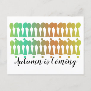 Herbstleaves Postkarte