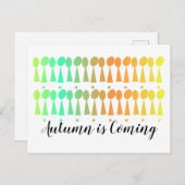 Herbstleaves Postkarte (Vorne/Hinten)