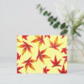 Herbstleaves Postkarte (Stehend Vorderseite)