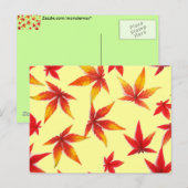 Herbstleaves Postkarte (Vorne/Hinten)