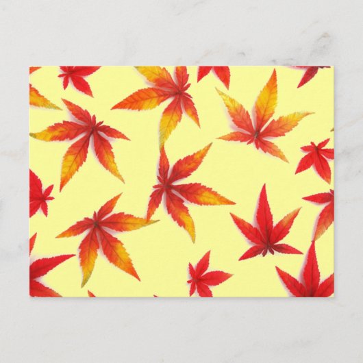 Herbstleaves Postkarte (Vorderseite)