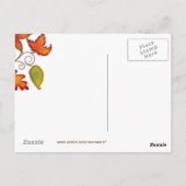 Herbstleaves Postkarte (Rückseite)