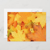 Herbstleaves Postkarte (Vorne/Hinten)