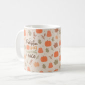 Herbstleaves Pumpkin Fall Pattern Kaffeetasse (Vorderseite Links)
