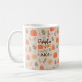 Herbstleaves Pumpkin Fall Pattern Kaffeetasse (Links)