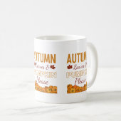 Herbstleaves & Pumpkin Kaffeetasse (VorderseiteRechts)