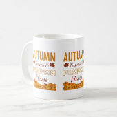 Herbstleaves & Pumpkin Kaffeetasse (Vorderseite Links)