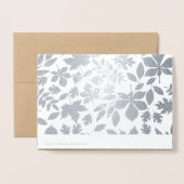 Herbstleaves & Pumpkin Luxus Erntedank Real Folienkarte (Rückseite mit Umschlag)