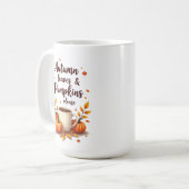 Herbstleaves & Pumpkins Bitte Kaffeetasse (Vorderseite Links)