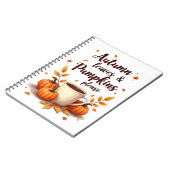 Herbstleaves & Pumpkins Bitte Notizblock (Linke Seite)