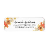 Herbstleaves Pumpkins Brautparty Labels (Vorne)