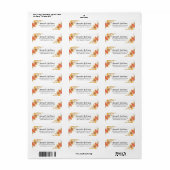 Herbstleaves Pumpkins Brautparty Labels (Vorne)