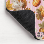 Herbstleaves & Pumpkins Nahtloses Muster Mousepad (Ecke)