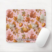 Herbstleaves & Pumpkins Nahtloses Muster Mousepad (Mit Mouse)