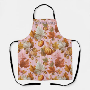 Herbstleaves & Pumpkins Nahtloses Muster Schürze