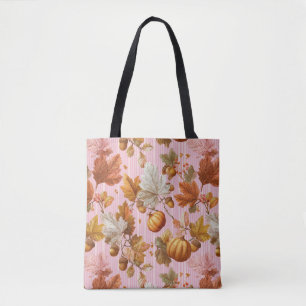 Herbstleaves & Pumpkins Nahtloses Muster Tasche