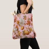 Herbstleaves & Pumpkins Nahtloses Muster Tasche (Von Nahem)