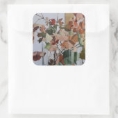 Herbstleaves Quadratischer Aufkleber (Tasche)