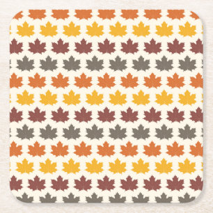 Herbstleaves Rechteckiger Pappuntersetzer