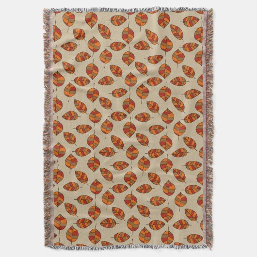 Herbstleaves rotes Leaf-Muster Decke (Vorderseite Vertikal)