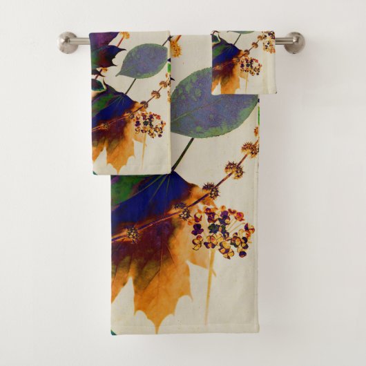 Herbstleaves Royal Colors Badhandtuch Set (Insitu)