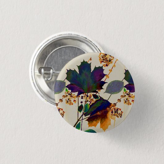Herbstleaves Royal Colors Button (Vorne & Hinten)