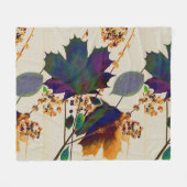 Herbstleaves Royal Colors Fleece Blanket (Vorderseite (Horizontal))