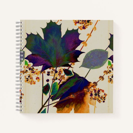 Herbstleaves Royal Colors Notizblock (Vorderseite)
