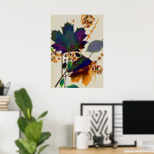 Herbstleaves Royal Colors Poster (Heimbüro)