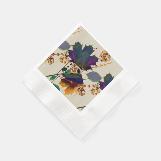 Herbstleaves Royal Colors Serviette (Ecke)