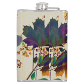 Herbstleaves Royal Colors Vinyl Wrapped Flask Flachmann (Rückseite)