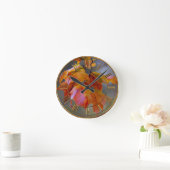 Herbstleaves Runde Wanduhr (Zuhause)