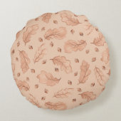 Herbstleaves Rundes Kissen (Rückseite)