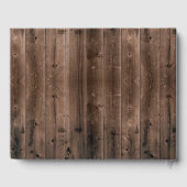 Herbstleaves Rustikale Barnholz-Hochzeit im Herbst Gästebuch (Rückseite)