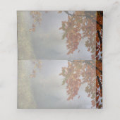 Herbstleaves rustikale Hochzeitsstimmung Platzkart Platzkarte (Innenseite Aufgefaltet)