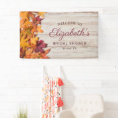 Herbstleaves Rustikales Brautparty Banner (Insitu)