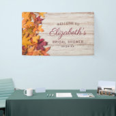 Herbstleaves Rustikales Brautparty Banner (Messeveranstaltung)