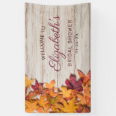Herbstleaves Rustikales Brautparty Banner (Vertikal)