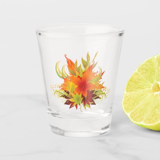 Herbstleaves Schnapsglas (Vorderseite)