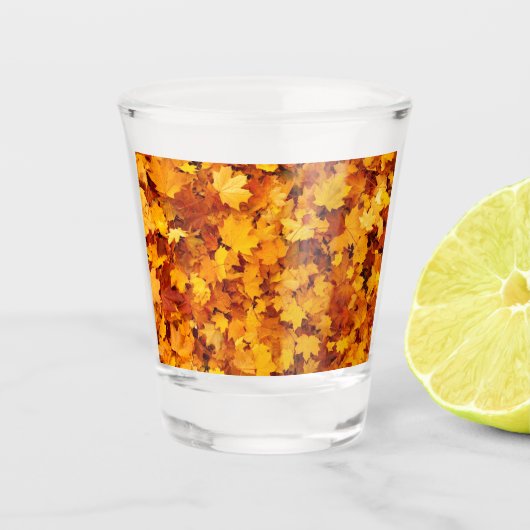 Herbstleaves Schnapsglas (Vorderseite)