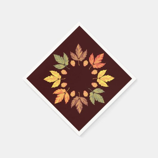 Herbstleaves Serviette (Ecke)