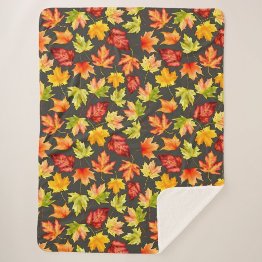 Herbstleaves Sherpa Blanket Sherpadecke (Vorderseite)