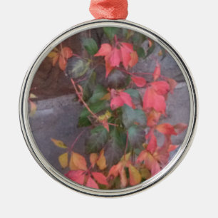 Herbstleaves Silbernes Ornament