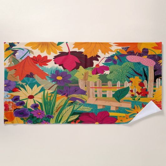 Herbstleaves Strandtuch (Vorderseite)