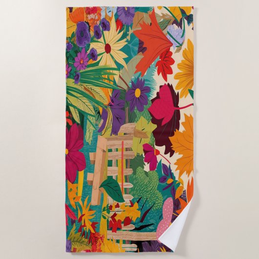 Herbstleaves Strandtuch (Vorderseite)