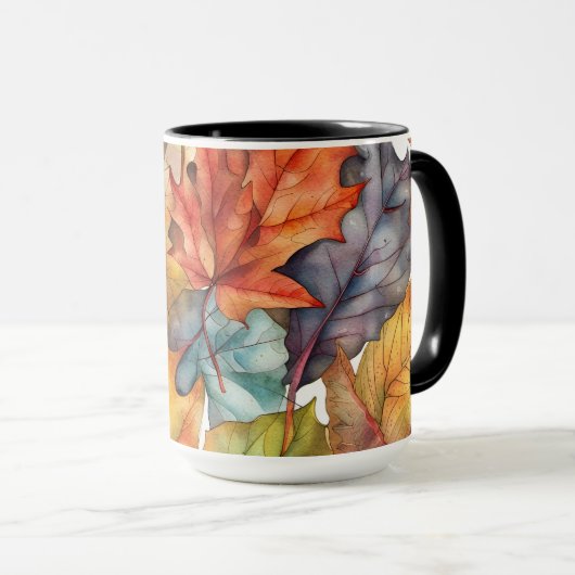 Herbstleaves Tasse (VorderseiteRechts)
